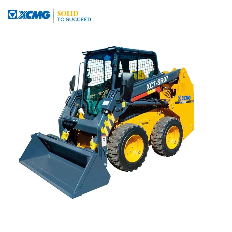 XCMG Official Xc7-Sr07 Construction Wheel Loader 0.9 Ton Mini Skid Steer Loader